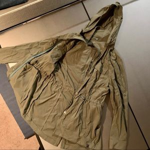 LL Bean Olive Rain Jacket
